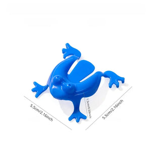 20pcs Solid Color Jumping Frog Toys - Plastic Bouncing Frogs for Kids Party Favors & Gifts