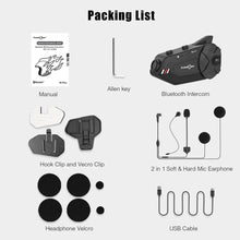 Load image into Gallery viewer, Freedconn R1Plus Bluetooth Motorcycle Intercom Helmet Headset Wifi APP Speaker Headphone Motorbike Interphone Motor Dash Cam Dvr