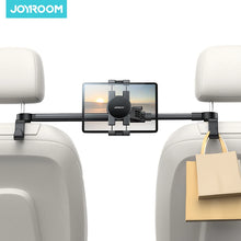 Load image into Gallery viewer, Joyroom Car Headrest Tablet Holder with 2 Hooks Backseat Car Tablet Phone Holder With Extension Arm For 4.7-12.9" Tablet/Phones