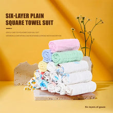 Load image into Gallery viewer, Soft Cotton Baby Towels Set - 5 PCs 30x30cm Bathing Face Washcloth Burp Cloth