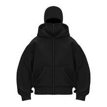 Load image into Gallery viewer, Plain Design Hooded Zip Up Sweatshirt for Men Women Autumn Winter Ins Style Couple Matching
