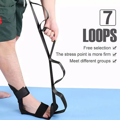 Yoga Stretching Strap! Soft, Hamstring, Leg Pain Relief