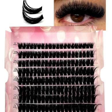 Mixed Tray 50D 60D 80D Individual 3D Russia Volume Mink Lashes Cluster Eyelashes