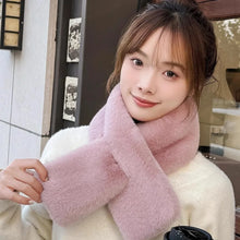 Load image into Gallery viewer, Women Faux Rabbit Fur Scarf Winter Warm Soft Neck Warmer