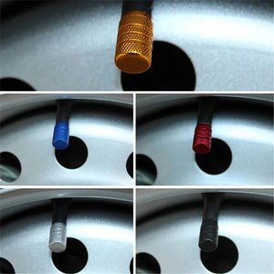 20Pcs Car Tire Valve Stems Cap Aluminum Knurling Style Universal Wheel Air Valve Caps