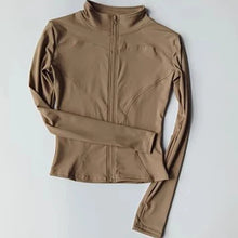 Load image into Gallery viewer, Peeli Long Sleeve Sports Jacket Women Zip Fitness Yoga Shirt Winter Warm Gym Top Activewear Running Coats Workout Clothes Woman