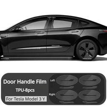 Load image into Gallery viewer, For Tesla Model 3 Y Juniper 2021-2025 Door Handle Scratch Protector-Inverted Door Handle Paint Protective TPU Film Car Clothing