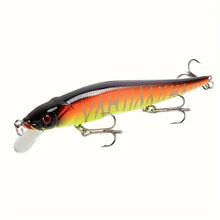 Load image into Gallery viewer, 1pc 4.52inch/0.49oz Plastic Simulation Lure, Minnow Hard Bait With 3 Treble Hooks, Artificial Bait For Pike Carp