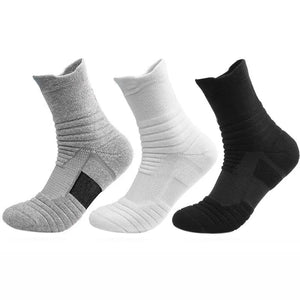 Anti-Slip Cotton Sport Socks: Football, Basketball, Breathable (39-45)