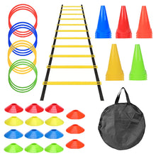 Load image into Gallery viewer, 1 Set Of Soccer Speed Quickness Agility Training Set Agility Ladder, (19.6 ft Long With 12 Rungs)