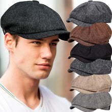 Load image into Gallery viewer, 2025 New Classic Hat for Men Caps Vintage Retro Tweed Peaky Blinders Beret Hat Flat Peaked Cap Street Hats for Women Men