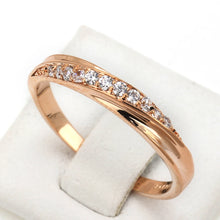 Load image into Gallery viewer, ZHOUYANG Wedding  Ring For Women Lovers Simple Cubic Zirconia Rose Gold Color Fashion Jewelry  ZYR314 ZYR317