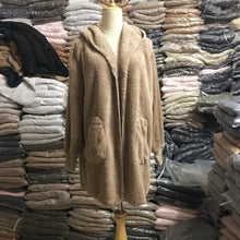 Load image into Gallery viewer, 12 Colors Fleece Sweatshirt Long Cardigans Autumn Winter Female Long Sleeve Double Side Wear Flurry Loose Hoodie Coats Outwear