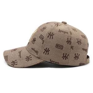 Men's Summer Embroidered Baseball Cap Snapback Hat for Sports & Sun Protection