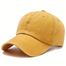 Load image into Gallery viewer, Men Women Unisex Baseball Cap Adjustable Solid Color Casual Hat Stretchy Fabric for Sports Secure Drawstring Closure Dad Hat