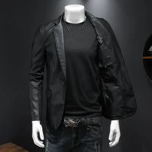 Load image into Gallery viewer, New Men&#39;s Slim Fit Moto Biker Jacket - Leather Suede Motorcycle Coat, Turn Down Collar