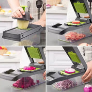 14/16 in 1 Multifunctional Vegetable Chopper Onion Chopper Handle Food Grate Food Chopper Kitchen Vegetable Slicer Dicer Cut