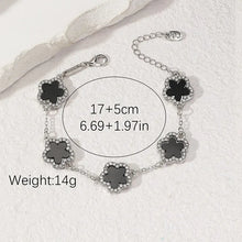 Load image into Gallery viewer, Flower Shape Bracelet Multi Colored Cubic Zirconia Adjustable Chain Sweet Style Jewelry