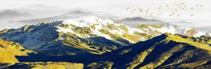Gorgeous Landscape Canvas Print Painting Lake Forest Mountain Scenery Wall Art Poster For Living Room Bedroom Decoration Picture