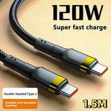 Load image into Gallery viewer, 120W Fast Charger PD Quick Charging High Quality USB C TO USB Type C Cable For iPhone Xiaomi 15 Plus Pro Max Samsung S24