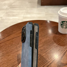 Load image into Gallery viewer, Fashion Matte Leather Silicone Case For iPhone 14 Plus 12 13 Mini 11 16 15 Pro Max 17 ProMax Lens Protection Shockproof Cover