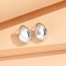 Load image into Gallery viewer, серьги Geometric Irregular Metallic Color Earrings for Women 2024 Minimalist Style Personality Earrings Trendy Jewelry Gift