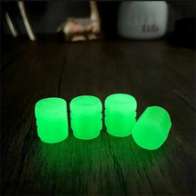 Load image into Gallery viewer, 20PCS Luminous Tire Valve Caps Motorcycle Bike Wheel Nozzle Dustproof Tyre Valve Stem Fluorescent Night Glowing Car Decor