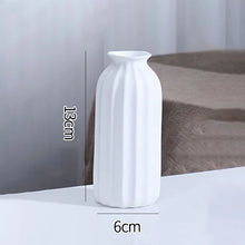 Load image into Gallery viewer, White Ceramic Vases Nordic Decorative Vasen Ornaments Home Living Room Decor Flower Arrangements Sketching Props Desktop Decor