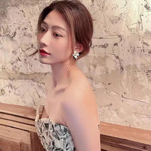 Load image into Gallery viewer, Fashion Korean Women Retro Drip Glaze Red Flower Earrings Women for Delicate Earrings Luxury Couple Engagement Jewelry Gift