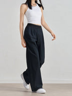 Women Summer Casual Yoga Pants Quick Dry Straight Leg Lightweight Trousers Reflective Logo Soft Comfortable Activewear Clothing