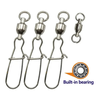 Fishing Tackle Stainless Steel Rolling Swivel Snap Small Accessories 0#-10#