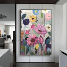 Load image into Gallery viewer, Scandinavian Abstract Wall Art Large Floral Botanical Oil Painting HD Poster for Home Decor