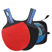 Load image into Gallery viewer, 5/6 Star Table Tennis Racket 2PCS Professional Pinng Two-Piece Pure Wood Table Tennis Paddle High-quality Set with A Bag