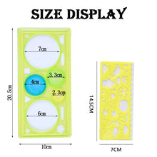 Load image into Gallery viewer, Geometry Spirograph Drawing Stencils Set Painting Template Art Crafts Creative Kids Educational Toy Variety of Flowers Ruler