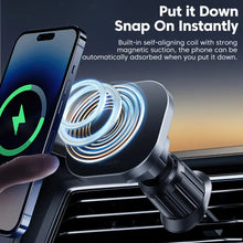 Load image into Gallery viewer, Toocki Magnetic Car Wireless Charger Car Phone Holder Air Outlet 15W Fast Charging Charger in Car For iPhone 15 14 13 12 Pro Max
