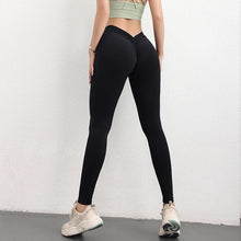 Load image into Gallery viewer, TRY TO BN Back V Leggings Scrunch Fitness Yoga Pants Women Workout High Waisted Trousers Running Jogging Active Tights Gym Wear