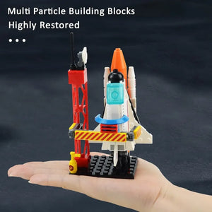 Space Shuttle Building Blocks | Creative Aviation Rocket Launch Toy for Kids