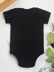 I Just Did 9 Months Baby Onesie - Letter Print Infant Jumpsuit Funny Babywear