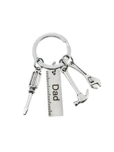 Load image into Gallery viewer, Mini Tools Set Keychain Papa Gifts Screwdriver Hammer Wrench Multi-tool Keyring