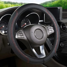 Load image into Gallery viewer, Steering Wheel Cover Anti Slip Breathable Steering Cover Universal Microfiber PU Leather Steer Wheel Protector No inner circle