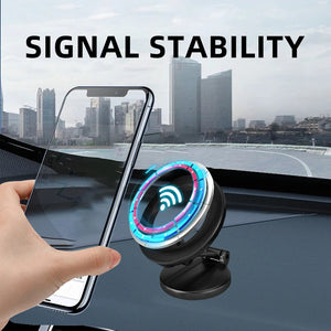 Magnetic Car Phone Holder Mount Hands-Free for iPhone 15 14 Pro - Universal Fit