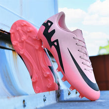 Load image into Gallery viewer, New Men Soccer Shoes Ultralight Football Boots Cleats Hot Sale Long Spikes Breathable Indoor Sneakers Training Drop Shipping