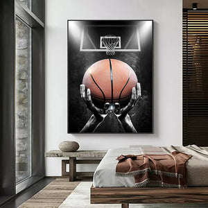 Modern Basketball Player Canvas Wall Art Print Poster Home Decor