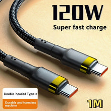 Load image into Gallery viewer, 120W Fast Charger PD Quick Charging High Quality USB C TO USB Type C Cable For iPhone Xiaomi 15 Plus Pro Max Samsung S24