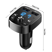 Load image into Gallery viewer, Car Charger FM Transmitter Bluetooth Audio Dual USB Car MP3 Player Autoradio Handsfree Charger 3.1A Fast Charger Car Accessories
