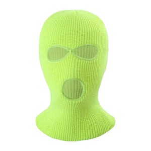 Full Face Ski Mask 3 Holes Balaclava Tactical Army Windproof Winter Warm Knit Beanie