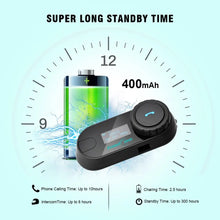 Load image into Gallery viewer, Freedconn T Com SC Bluetooth Motorcycle Intercom Helmet Headset Wireless Communication Interphone BT 5.0 Music Share 6Riders FM