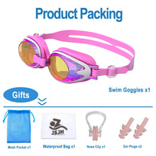 Load image into Gallery viewer, JSJM Professional Kids Swimming Goggles Anti-Fog UV Protection Waterproof Silicone Swim Glasses for Boys Girls Swim Eyewear Gift