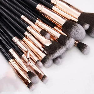 Hot Sale Multi-Color 20 PCs Professional Eye Makeup Brush Set Rose Gold Beauty Tools