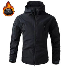 Load image into Gallery viewer, Men&#39;s Winter Fleece Jacket Tactical Waterproof Outdoor Hiking Fishing Hunting Coats M-5XL